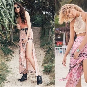 Spell Designs Aloha Fox side slit Skirt Small